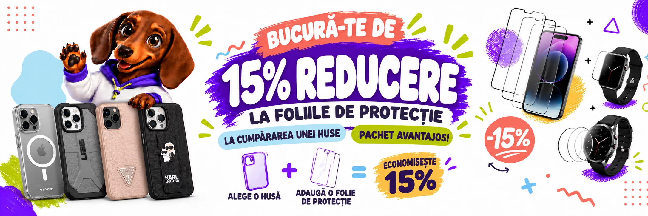 Puzdro + ochranné sklo – zľava 15 %