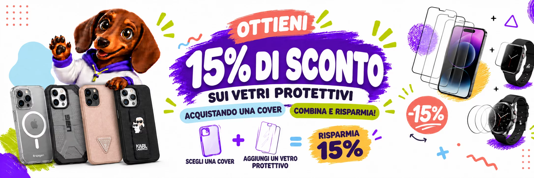 Puzdro + ochranné sklo – zľava 15 %