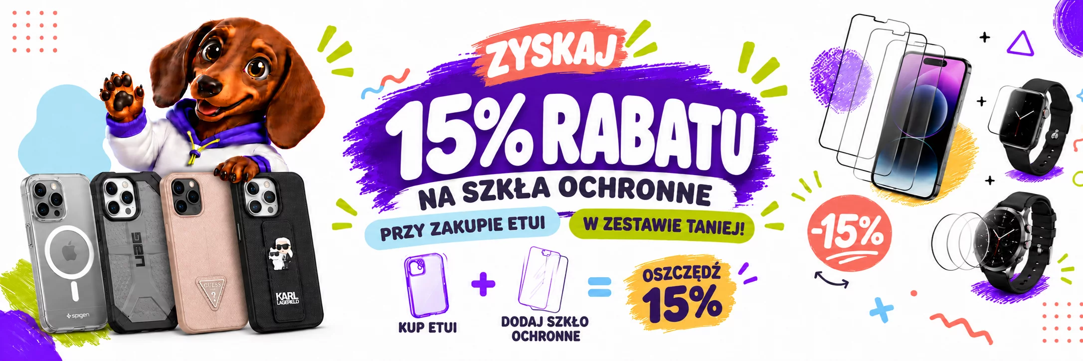 Puzdro + ochranné sklo – zľava 15 %